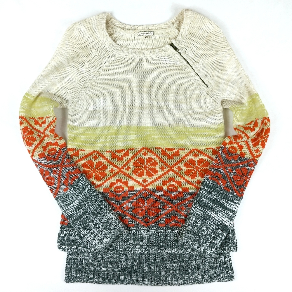 Eyeshadow Pullover Crew Sweater High Low Size XS